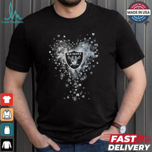 Las Vegas Raiders Crystal Heart Shirt
