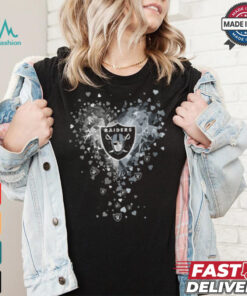 Las Vegas Raiders Crystal Heart Shirt