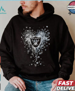Las Vegas Raiders Crystal Heart Shirt