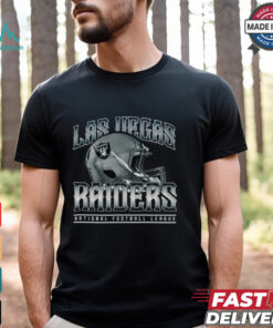 Las Vegas Raiders Helmet Garment Dyed Heavyweight T Shirt