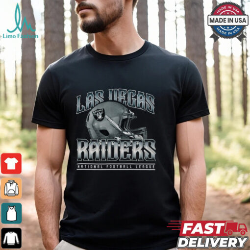 Las Vegas Raiders Helmet Garment Dyed Heavyweight T Shirt