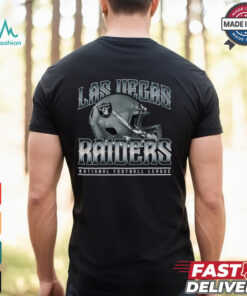 Las Vegas Raiders Helmet Garment Dyed Heavyweight T Shirt