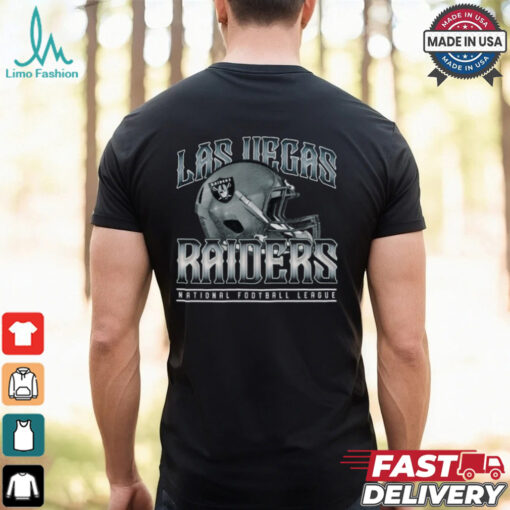 Las Vegas Raiders Helmet Garment Dyed Heavyweight T Shirt