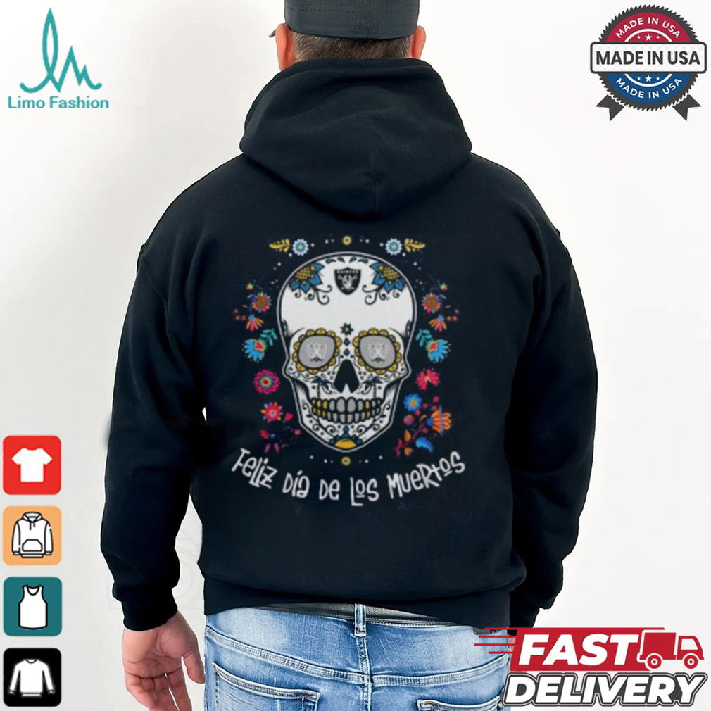 Las Vegas Raiders Skull Dia De Los Muertos 2024 T Shirt Las Vegas Raiders Skull Dia De Los Muertos 2024 T Shirt