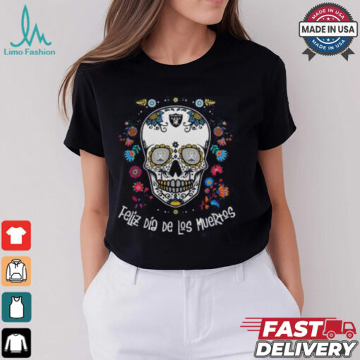 Las Vegas Raiders Skull Dia De Los Muertos 2024 T Shirt