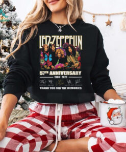 Led Zeppelin Band 57th Anniversary 1968 2025 Thank You For The Memories T Shirt