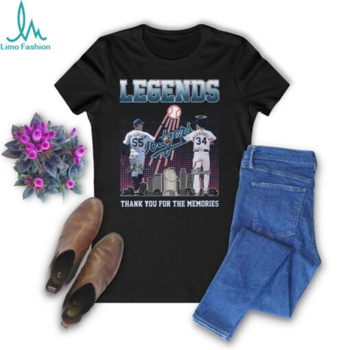 Legends Los Angeles Dodgers Thank You For The Memories T Shirt