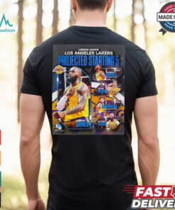 Legion hoops Los Angeles Lakers projected starting 5 shirt