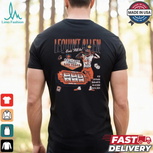 Lequint Allen Syracuse Orange Goes All In Welcome To Fabulous Las Vegas Nevada t shirt