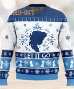 Let It Go Elsa Frozen Ugly Christmas Sweater – Fun Holiday Sweater for Frozen Fans