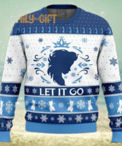 Let It Go Elsa Frozen Ugly Christmas Sweater – Fun Holiday Sweater for Frozen Fans