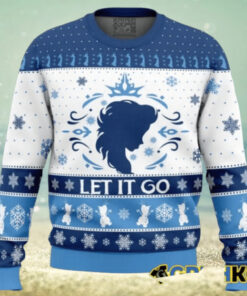 Let It Go Elsa Frozen Ugly Christmas Sweater