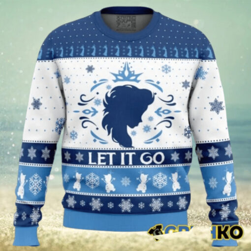 Let It Go Elsa Frozen Ugly Christmas Sweater