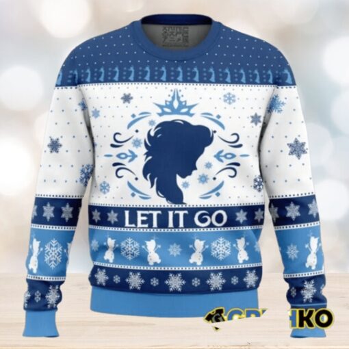 Let It Go Elsa Frozen Ugly Christmas Sweater