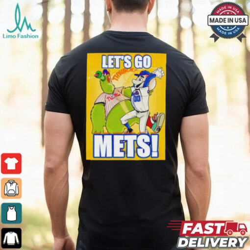 Let’s go Mets New York Mets Grimace beats Phanatic Philadelphia Philly MLB shirt