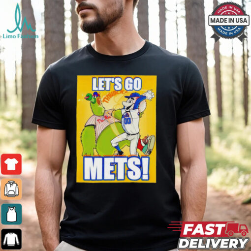 Let’s go Mets New York Mets Grimace beats Phanatic Philadelphia Philly MLB shirt