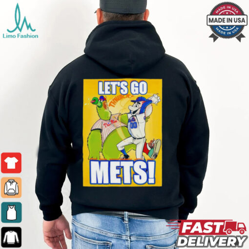 Let’s go Mets New York Mets Grimace beats Phanatic Philadelphia Philly MLB shirt