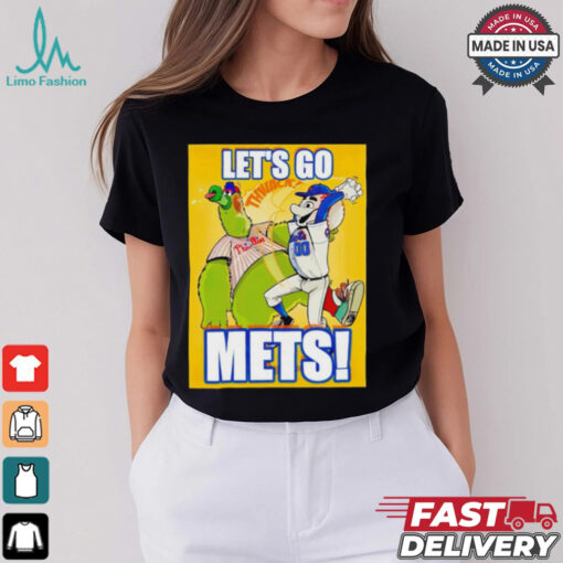 Let’s go Mets New York Mets Grimace beats Phanatic Philadelphia Philly MLB shirt