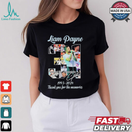Liam Payne 31 Years Of 1993 2024 Thank You For The Memories T Shirt