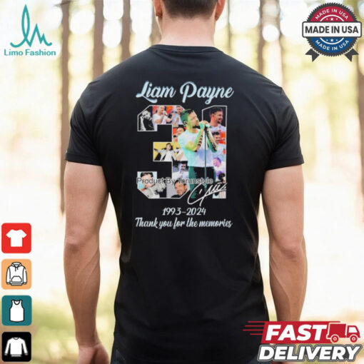 Liam Payne 31 Years Of 1993 2024 Thank You For The Memories T Shirt