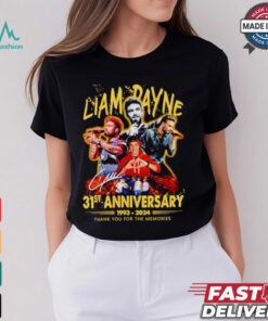 Liam Payne 31st Anniversary 1993 2024 signature thank you for the memories shirt