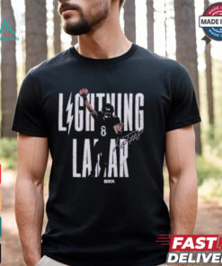 Lightning Lamar Jackson Baltimore Ravens Touchdown Leap Shirt