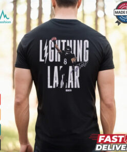 Lightning Lamar Jackson Baltimore Ravens Touchdown Leap Shirt