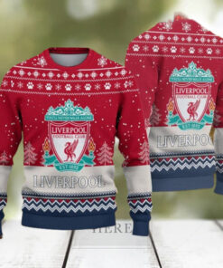 Liverpool The Reds England Premier League Christmas Ugly Sweater