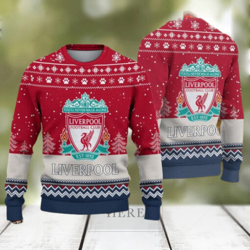 Liverpool The Reds England Premier League Christmas Ugly Sweater