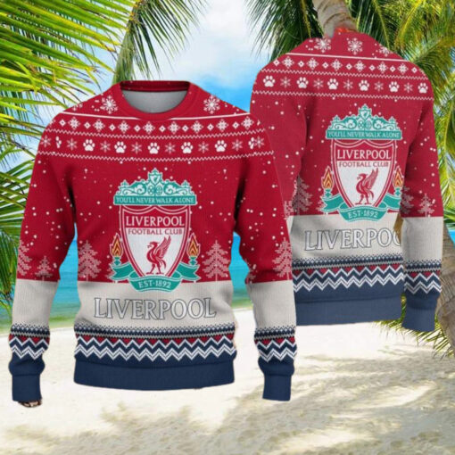 Liverpool The Reds England Premier League Christmas Ugly Sweater