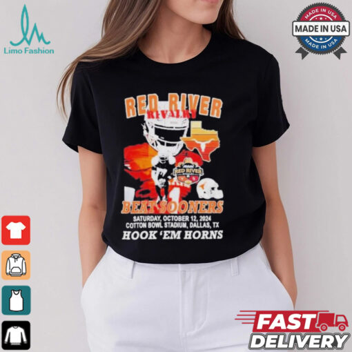 Longhorns Red River Rivalry Beat Sooners 2024 Hook ‘Em Horns Shirt