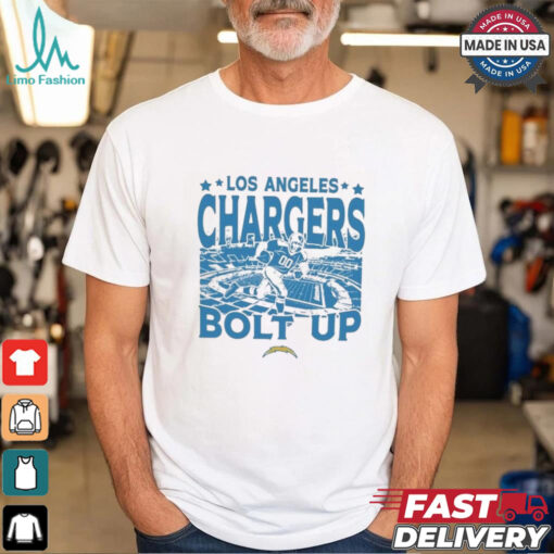 Los Angeles Chargers Gameday Bolt Up Vintage Stadium Shirt