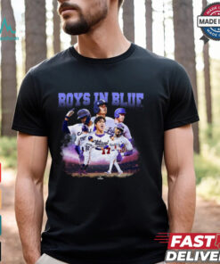 Los Angeles Dodgers 2024 World Series Champions Boys In Blue Player Graphic T Shirt