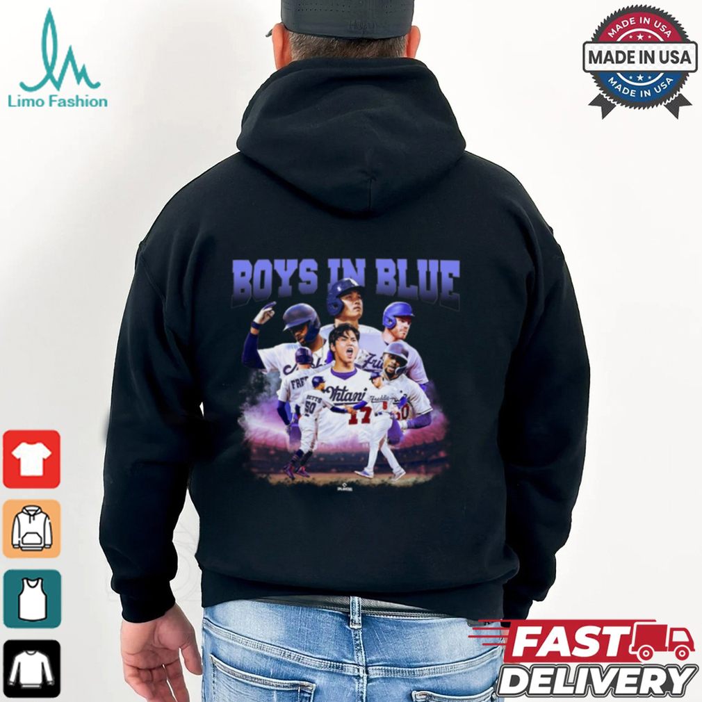 Los Angeles Dodgers 2024 World Series Champions Boys In Blue Player Graphic T Shirt Los Angeles Dodgers 2024 World Series Champions Boys In Blue Player Graphic T Shirt