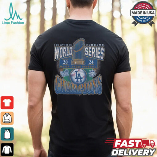 Los Angeles Dodgers ’47 Royal 2024 World Series Champions Trophy T Shirt