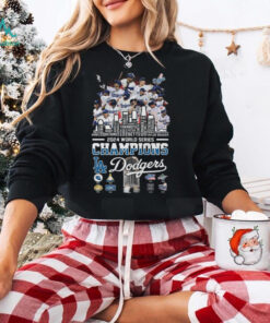 Los Angeles Dodgers Baseball World Series Champions 2024 Skyline T Shirt