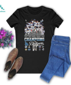 Los Angeles Dodgers Baseball World Series Champions 2024 Skyline T Shirt