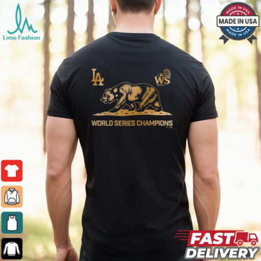 Los Angeles Dodgers Fanatics 2024 World Series Champions Fanatics Exclusive Cali Bear T Shirt