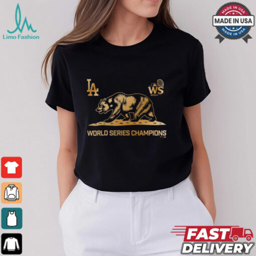 Los Angeles Dodgers Fanatics 2024 World Series Champions Fanatics Exclusive Cali Bear T Shirt