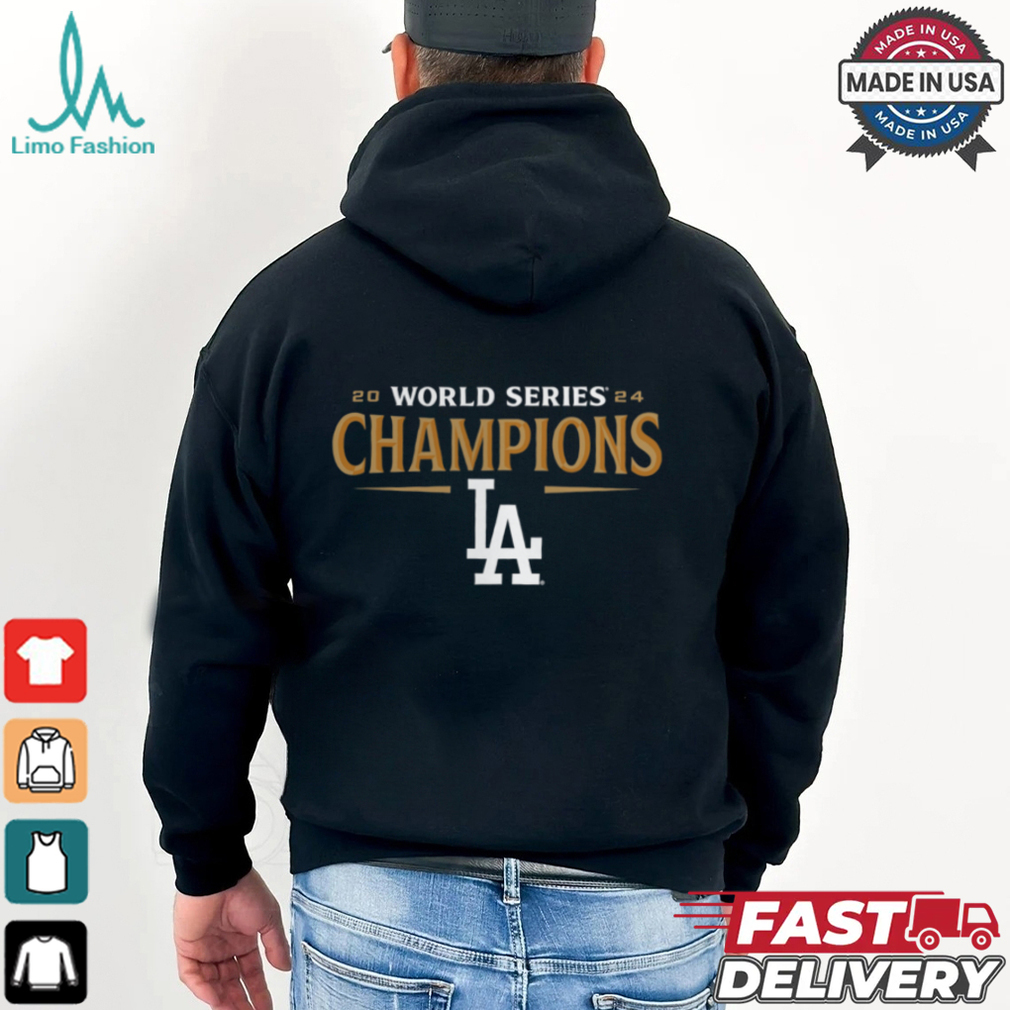 Los Angeles Dodgers Fanatics Black 2024 World Series Champions Jersey Roster T Shirt Los Angeles Dodgers Fanatics Black 2024 World Series Champions Jersey Roster T Shirt