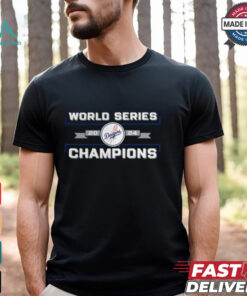Los Angeles Dodgers Fanatics Black 2024 World Series Champions Logo T Shirt
