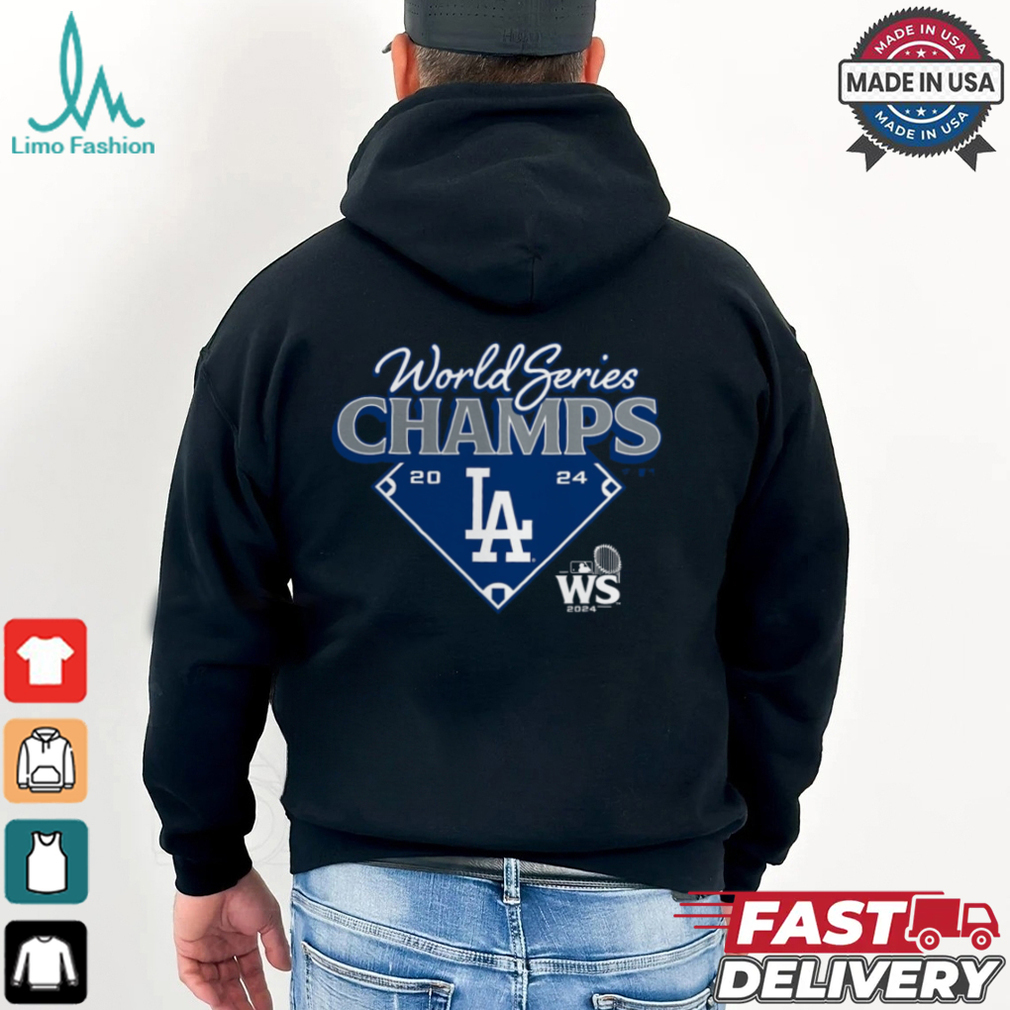 Los Angeles Dodgers Fanatics Heather Charcoal 2024 World Series Champions Shirt Los Angeles Dodgers Fanatics Heather Charcoal 2024 World Series Champions Shirt