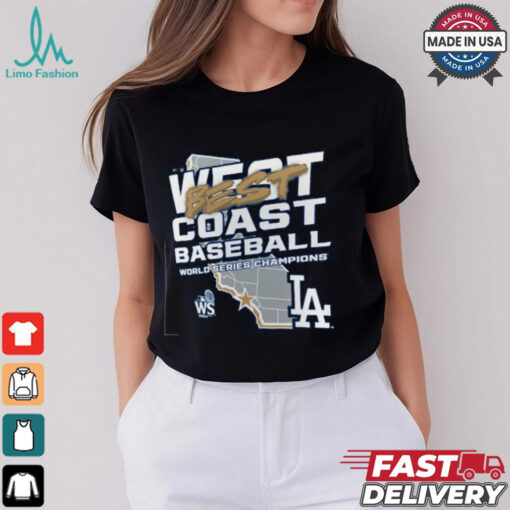 Los Angeles Dodgers Fanatics Women’s 2024 World Series Champions Shut Out T Shirt