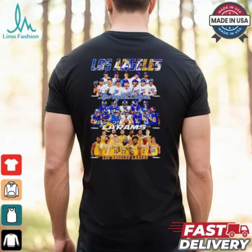 Los Angeles Dodgers Los Angeles Rams Los Angeles Lakers Los Angeles City 2024 shirt