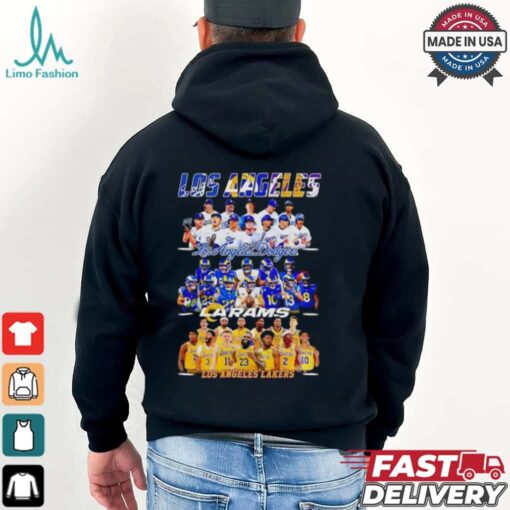 Los Angeles Dodgers Los Angeles Rams Los Angeles Lakers Los Angeles City 2024 shirt