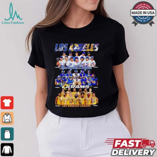 Los Angeles Dodgers Los Angeles Rams Los Angeles Lakers Los Angeles City 2024 shirt