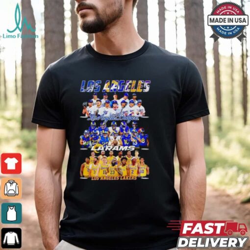 Los Angeles Dodgers Los Angeles Rams Los Angeles Lakers Los Angeles City 2024 shirt