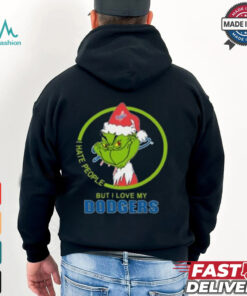 Los Angeles Dodgers MLB Christmas Grinch I Hate People But I Love My Favorite 2024 T shirt