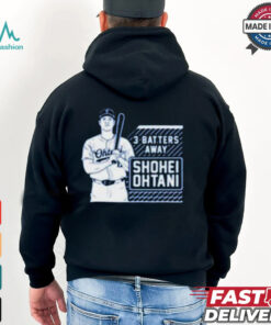 Los Angeles Dodgers MLB Shohei Ohtani Tracker 3 Batters Away t shirt