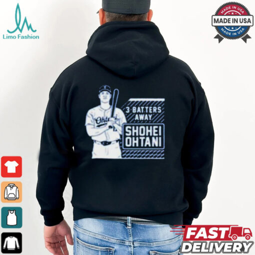 Los Angeles Dodgers MLB Shohei Ohtani Tracker 3 Batters Away t shirt
